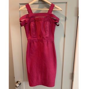 Burgundy red dress